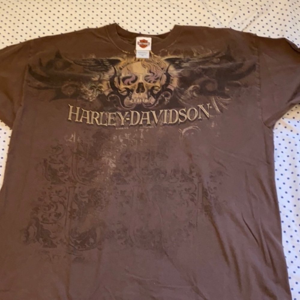 Harley Davidson short sleeve oversized shirt